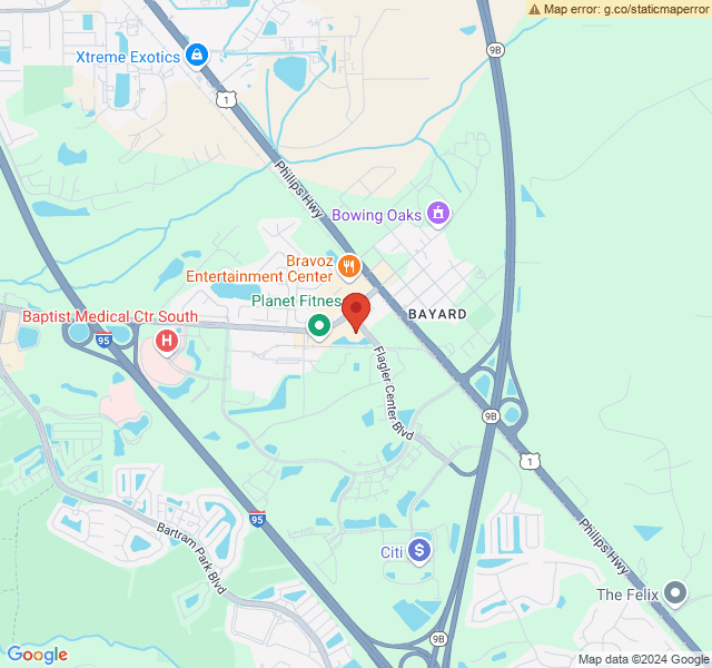 map for Jacksonville