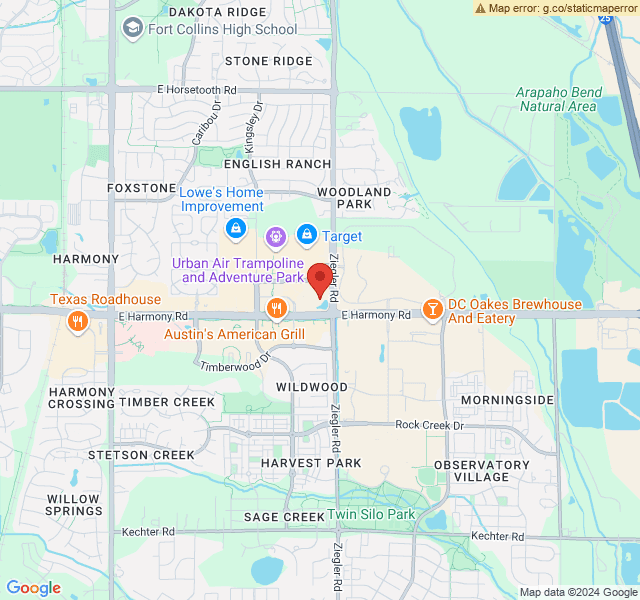 map for Fort Collins